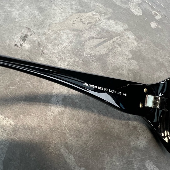 Marc By Marc Jacobs Black Sunglasses with Silver Accent - Picture 3 of 12